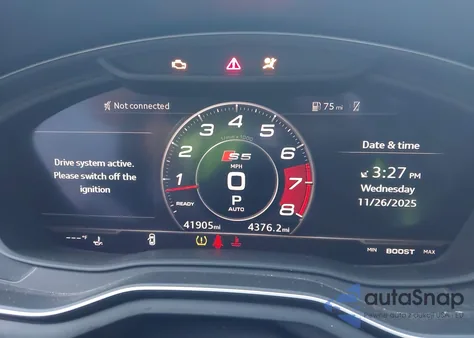 2019 Audi S5 3.0T Premium z USA, uszkodzony, nr VIN WAUB4CF5XKA064896